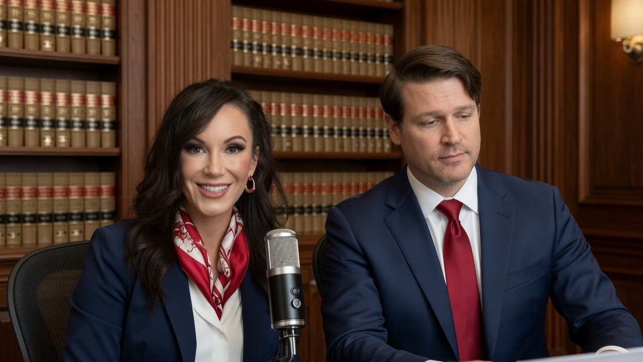 Meg and Shawn Lee on the set of The Shawn Lee Report