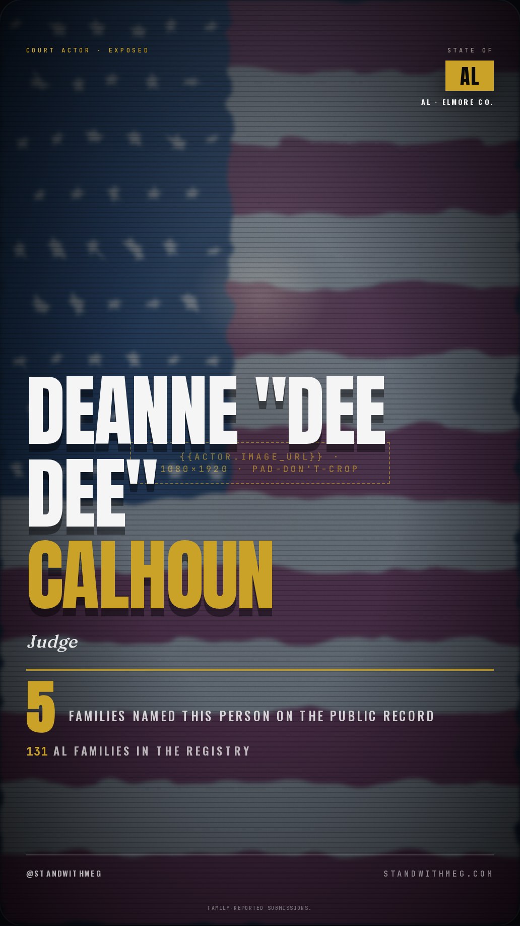 DeAnne "Dee Dee" Calhoun share slide 1 of 7