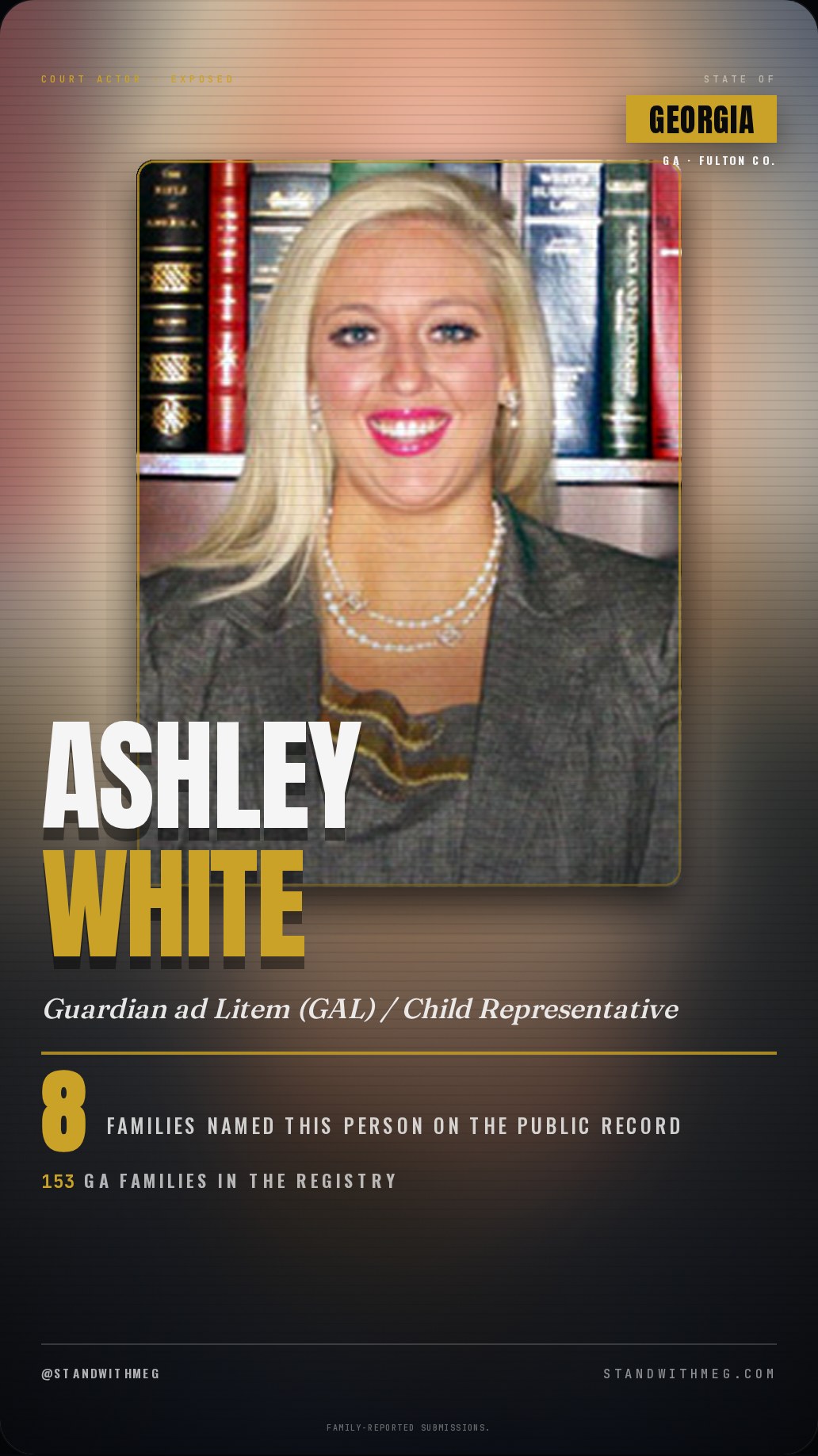 Ashley White share slide 1 of 8