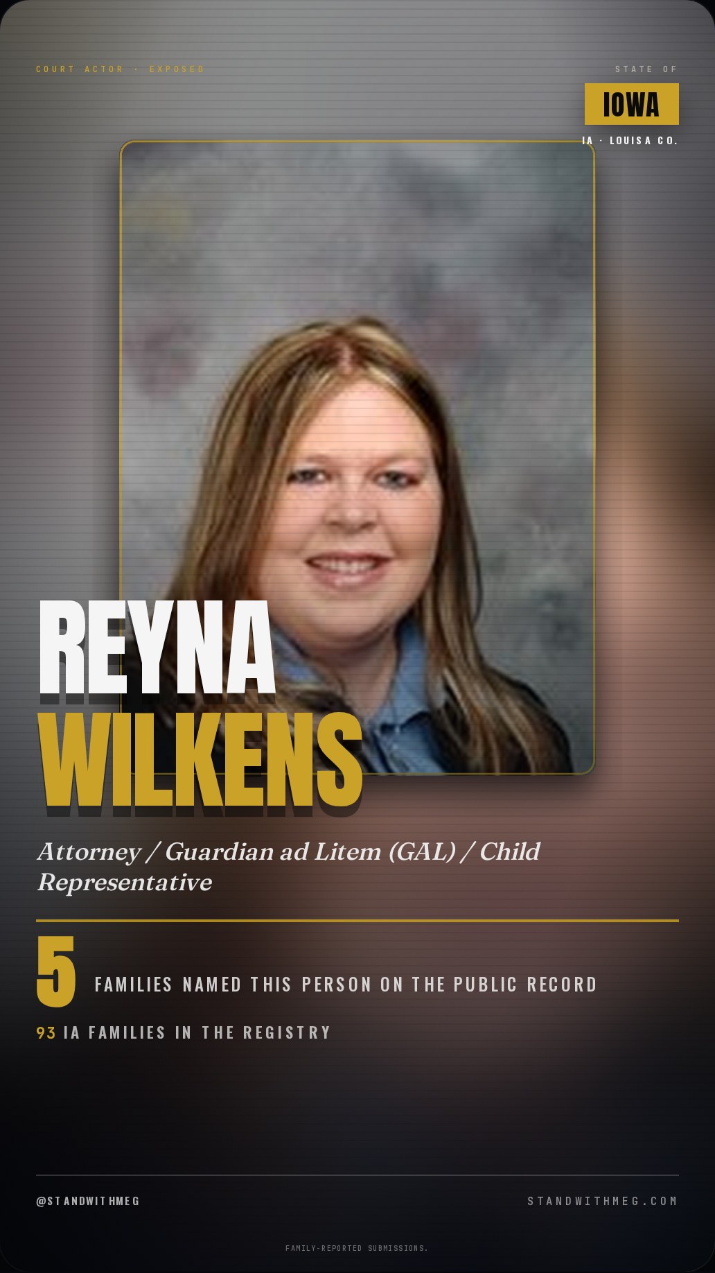 Reyna Wilkens share slide 1 of 8