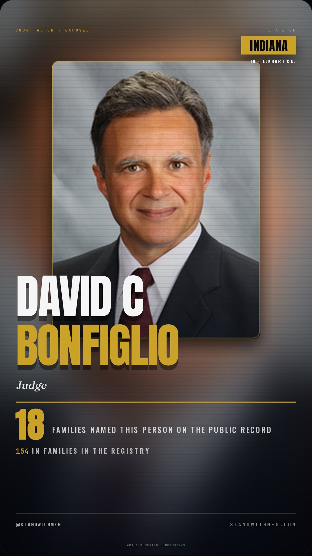 Judge David C Bonfiglio share slide 1 of 9