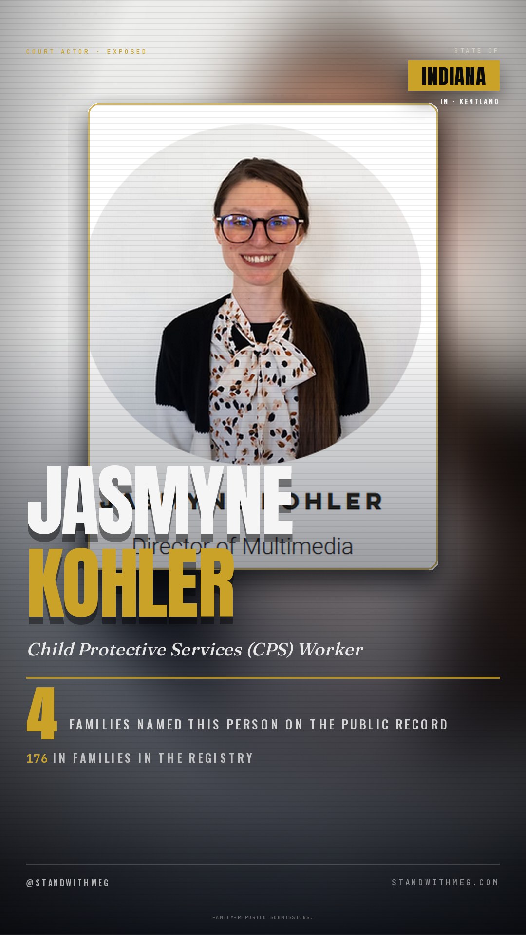 Jasmyne Kohler share slide 1 of 8