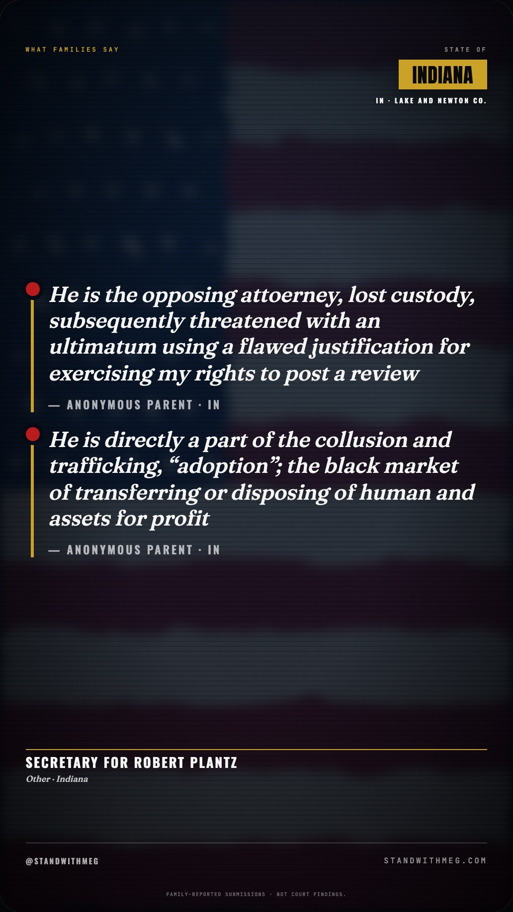 Secretary for Robert Plantz share slide 2 of 7