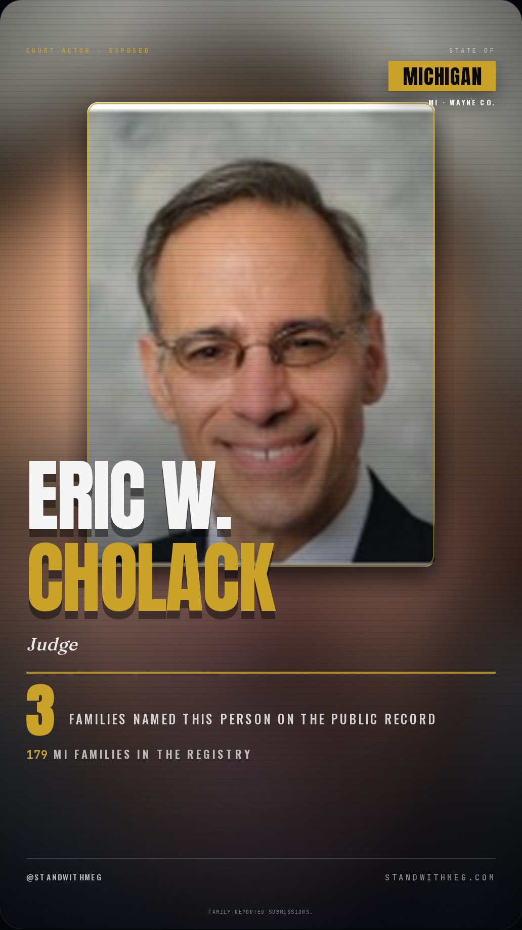 Eric W. Cholack share slide 1 of 7