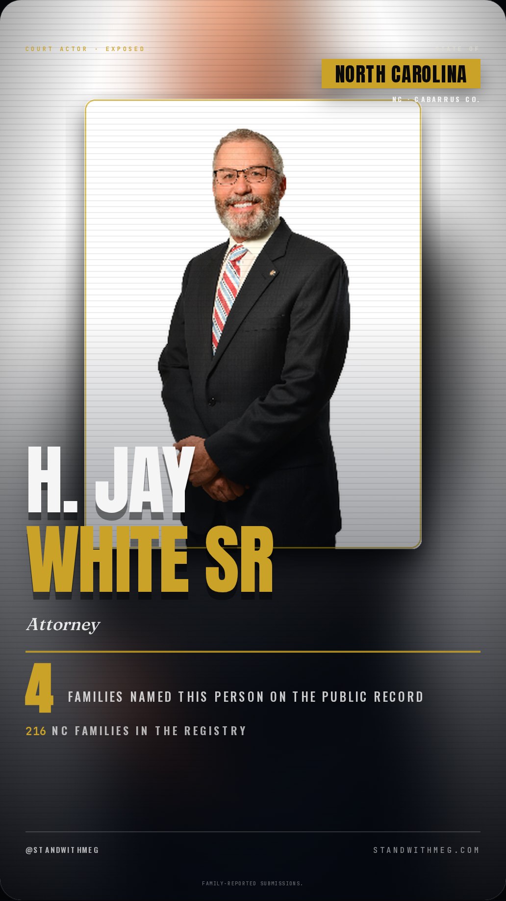 H. Jay White Sr share slide 1 of 7