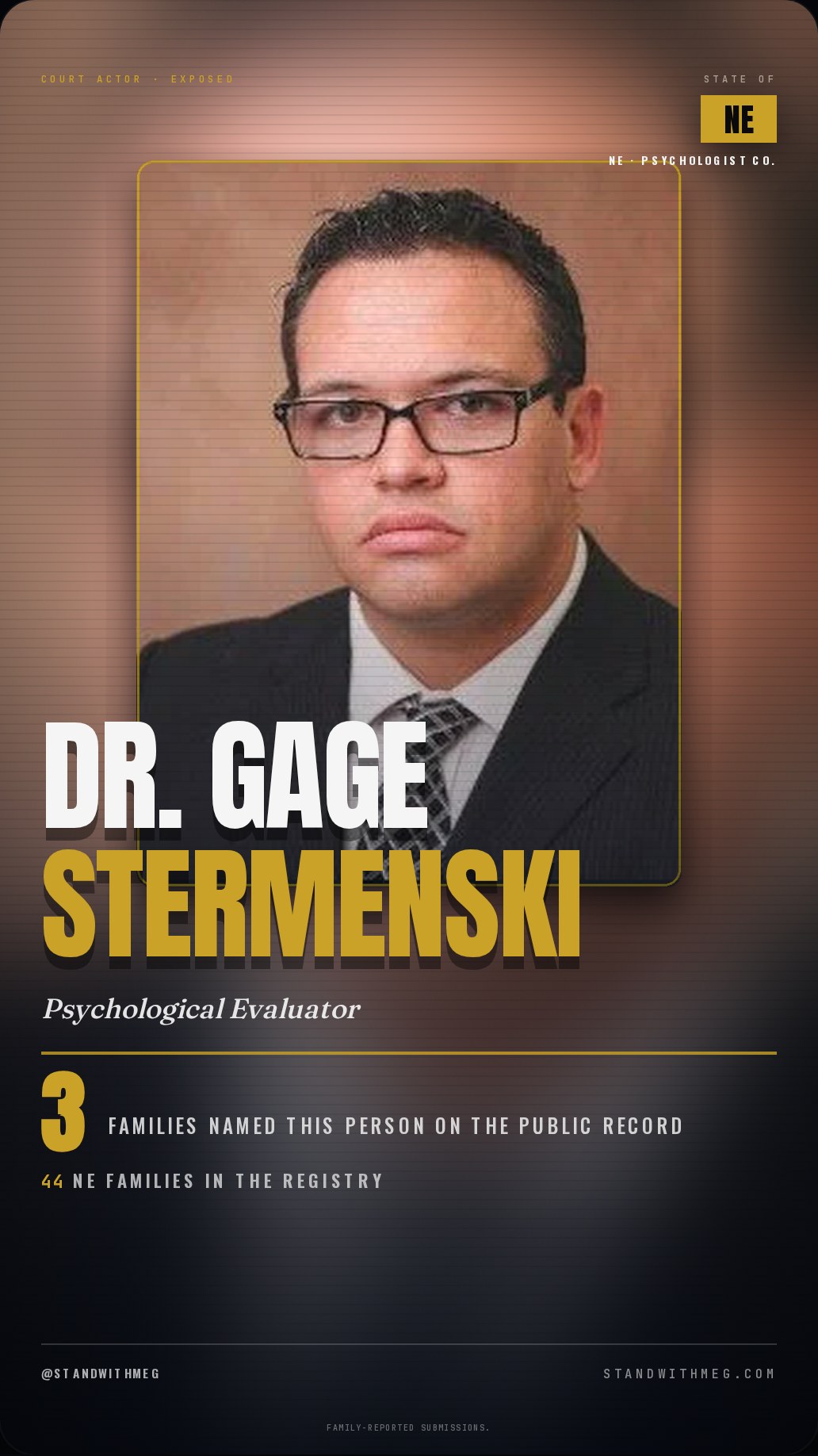 Dr. Gage Stermenski share slide 1 of 7