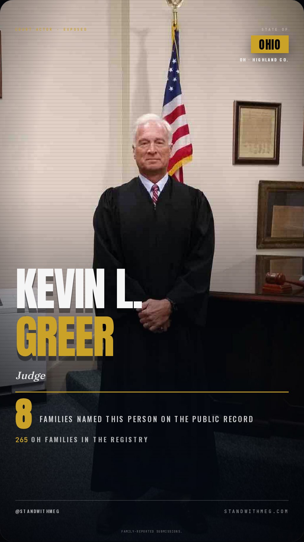 Judge Kevin L. Greer share slide 1 of 8