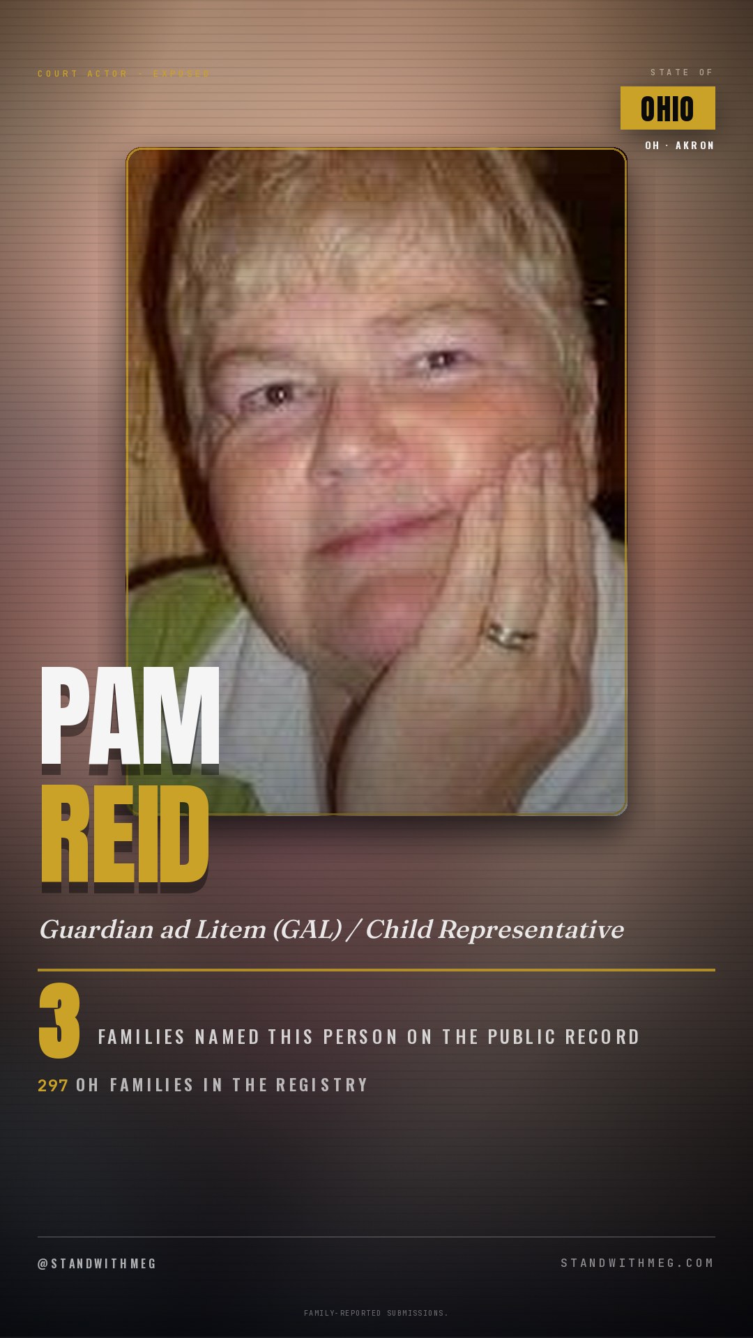 Pam Reid share slide 1 of 8