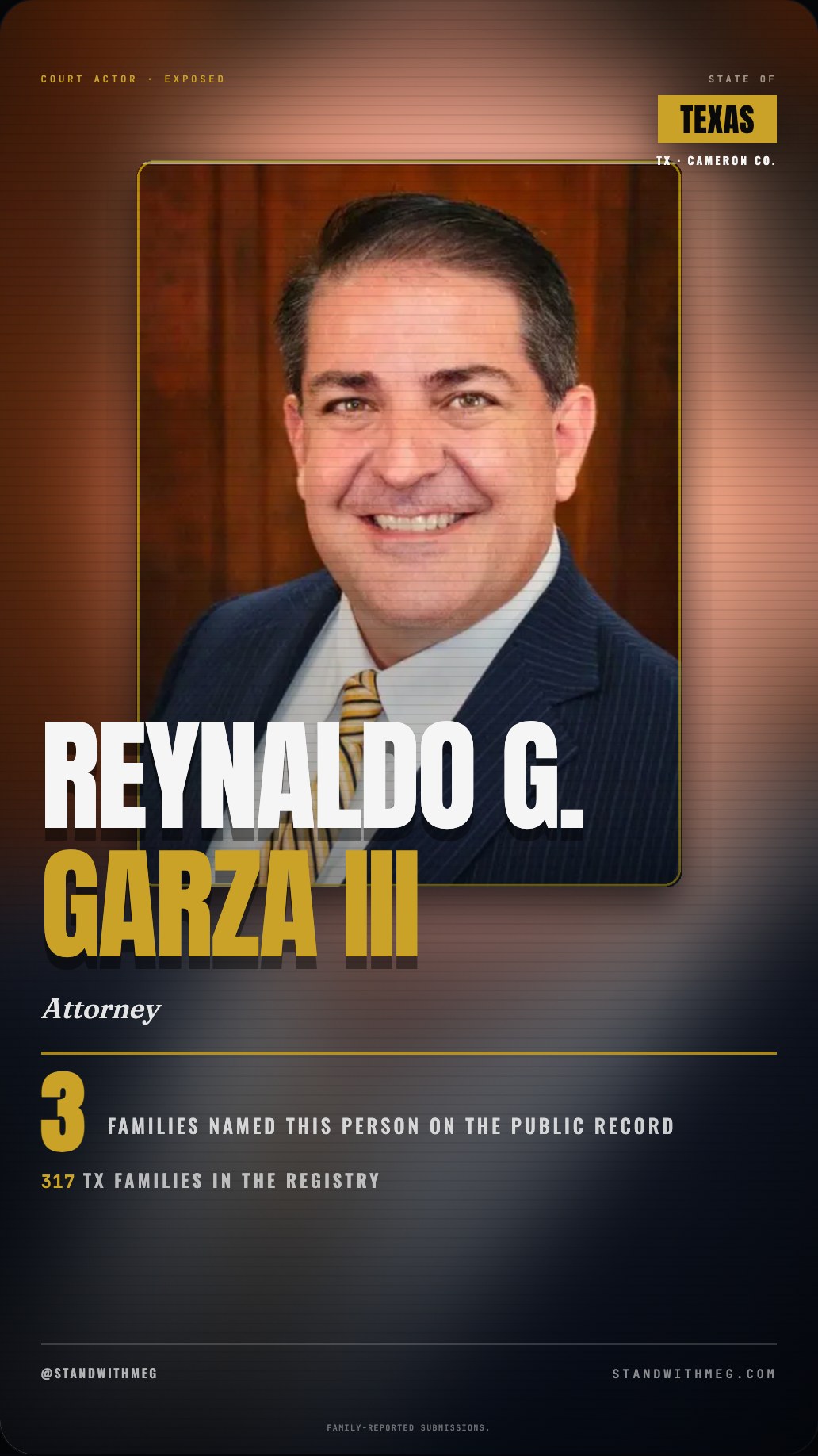 Reynaldo G. Garza III share slide 1 of 7